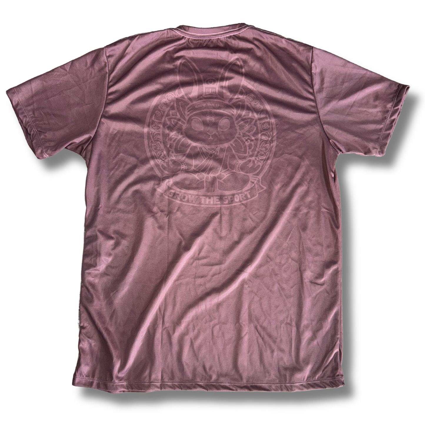 ADDICTION AWARENESS - DARK MAUVE SHORT SLEEVE DRY FIT