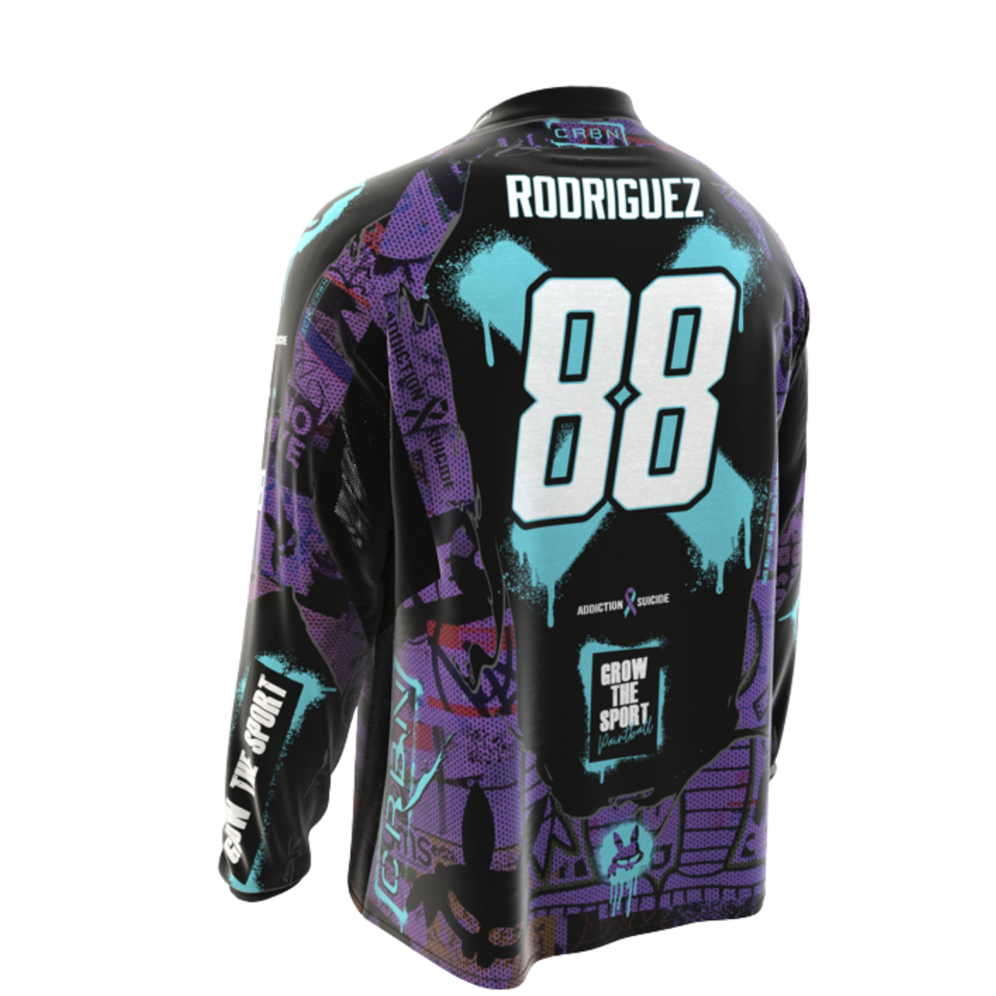 (PRE ORDER) SUICIDE ADDICTION AWARENESS NO MORE DEAD HOMIES - CUSTOMIZABLE SC CRBN JERSEY