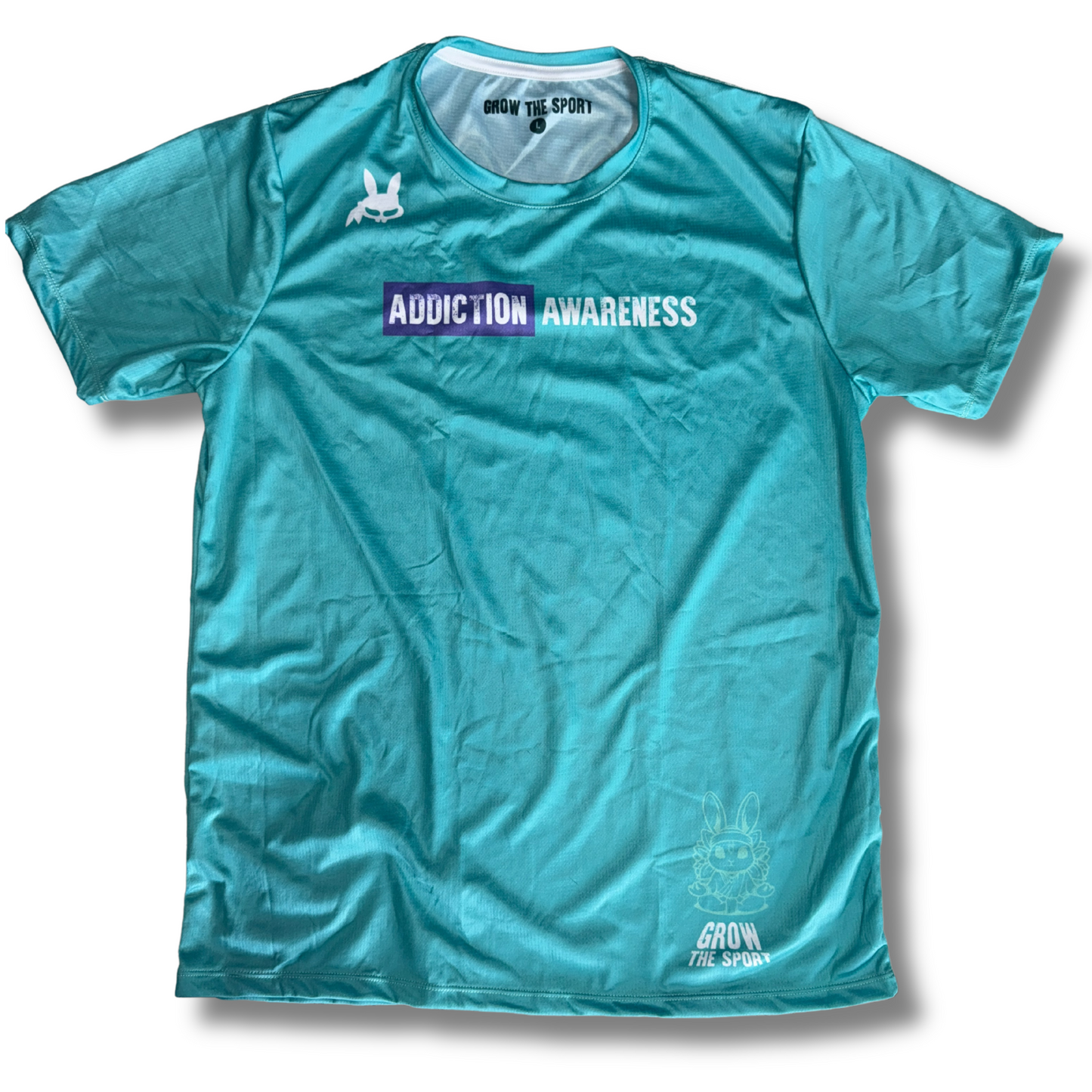 ADDICTION AWARENESS - GTS TEAL SHORT SLEEVE DRY FIT