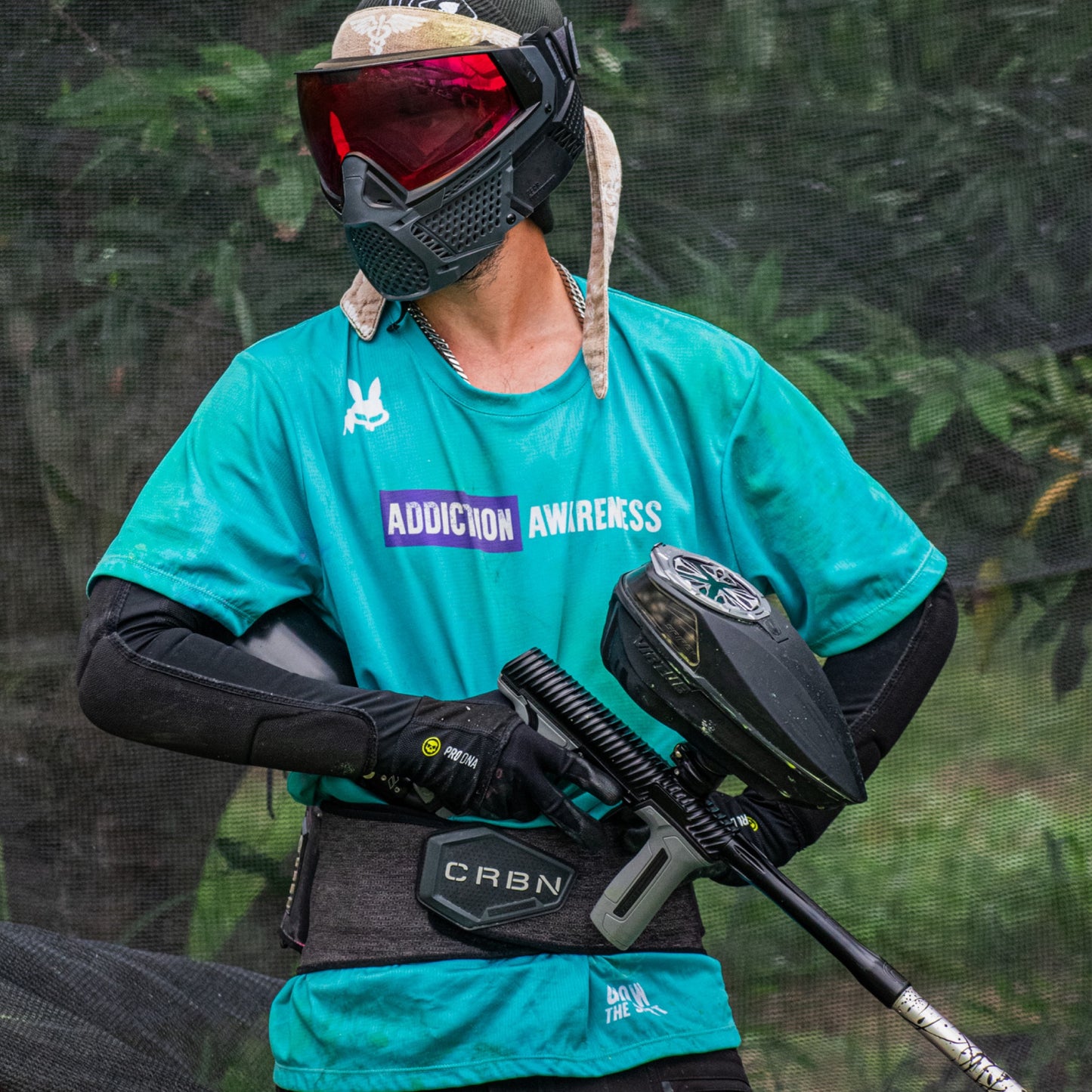 ADDICTION AWARENESS - GTS TEAL SHORT SLEEVE DRY FIT