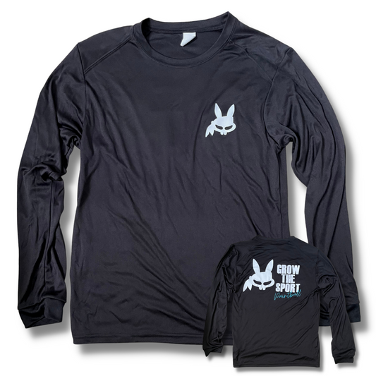 BLACK DRY FIT LONG SLEEVE PRACTICE TEE