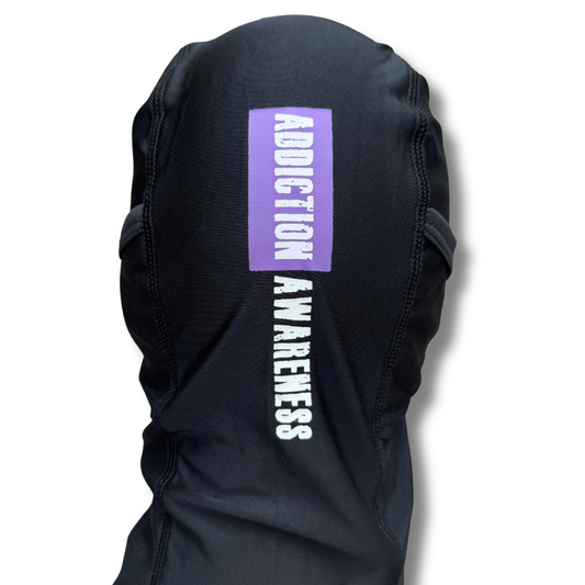 ADDICTION AWARENESS - BLACK BALACLAVA AKA SHIESTY